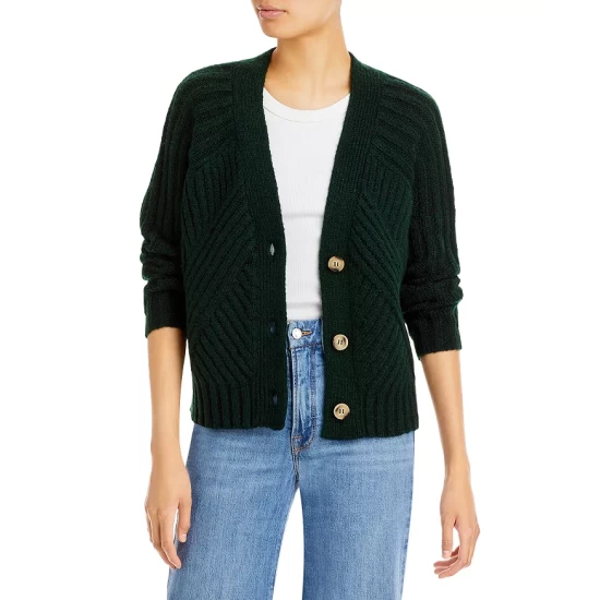 Best Sale ✔️ AQUA Mixed Rib Cropped Cardigan - 100% Exclusive Neon Pink 🎁 - Image 7