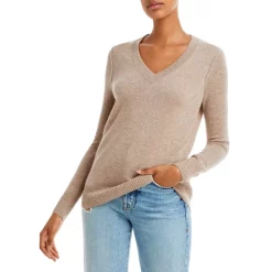 Top 10 🛒 AQUA V-Neck Cashmere Sweater - 100% Exclusive Hyacinth 🎁