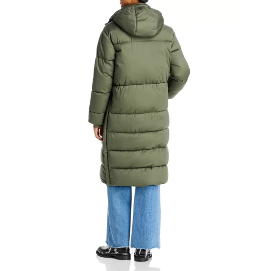 Flash Sale 🎁 AQUA Long Hooded Puffer 🧥 Coat - 100% Exclusive Army Green 🤩 - Image 2