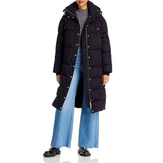 Flash Sale 🎁 AQUA Long Hooded Puffer 🧥 Coat - 100% Exclusive Army Green 🤩 - Image 5