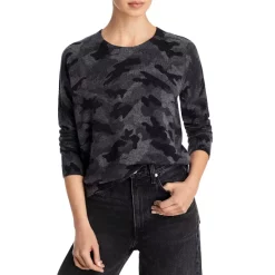 Wholesale 🧨 AQUA Camo Crewneck Cashmere Sweater - 100% Exclusive Black Combo ⌛