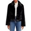 Promo 😉 AQUA Faux Fur Bomber Jacket - 100% Exclusive Black 🔔