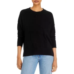 New 🤩 AQUA Distressed Cashmere Sweater - 100% Exclusive Blue Ice 🧨