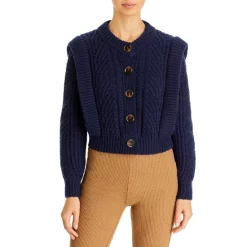 Flash Sale 👏 AQUA Novelty Stitch Cardigan - 100% Exclusive Navy 🔥