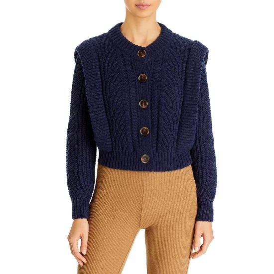 Flash Sale ๐ AQUA Novelty Stitch Cardigan - 100% Exclusive Navy ๐ฅ