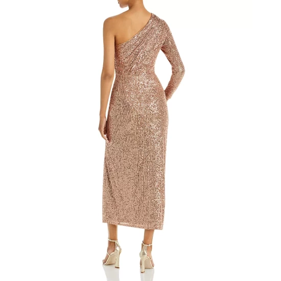 Cheap โญ AQUA Embellished One Shoulder ๐ Dress - 100% Exclusive Rose Gold ๐ - Image 4