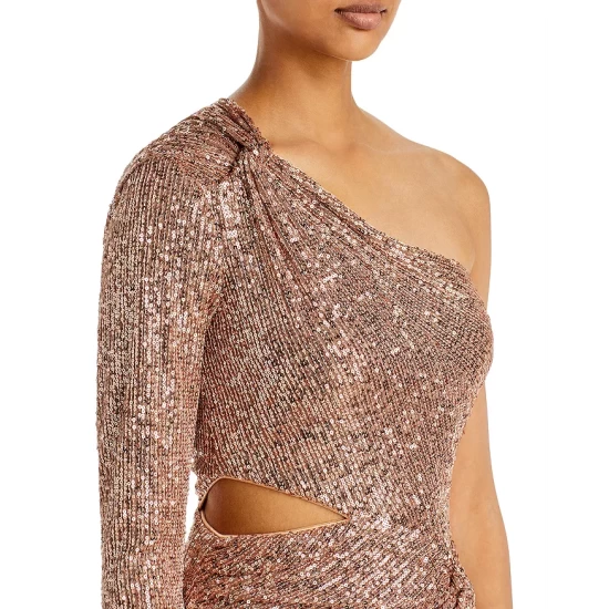 Cheap โญ AQUA Embellished One Shoulder ๐ Dress - 100% Exclusive Rose Gold ๐ - Image 6