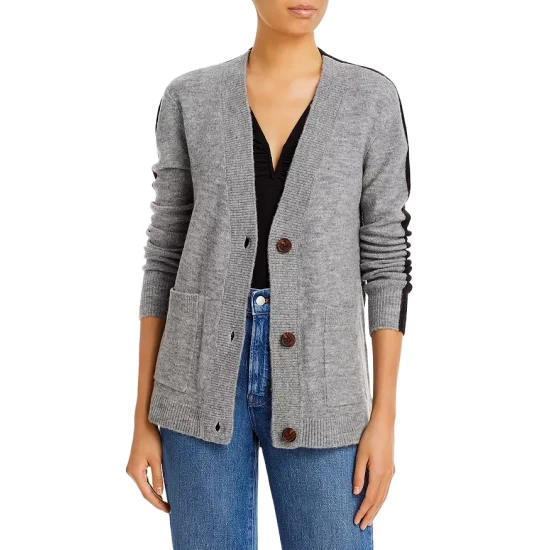 Discount 🤩 AQUA Color Block Cardigan - 100% Exclusive Gray/black ✨