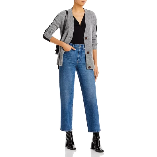 Discount 🤩 AQUA Color Block Cardigan - 100% Exclusive Gray/black ✨ - Image 4