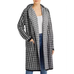 Cheapest 😀 AQUA Plaid 🧥 Coatigan - 100% Exclusive Black 🎉