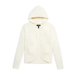 Outlet 🌟 AQUA 👧 Girls' Chenille Hooded Cardigan, Big Kid - 100% Exclusive Navy 👍