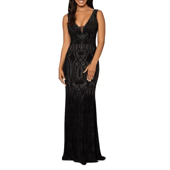 Best Sale 🎁 AQUA Ombré Glitter Gown - 100% Exclusive Black/copper ✨