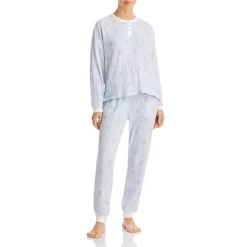 Brand new 🥰 AQUA Printed Thermal Long Pajama Set - 100% Exclusive Ivory 🌟
