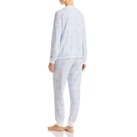 Brand new ๐ฅฐ AQUA Printed Thermal Long Pajama Set - 100% Exclusive Ivory ๐ - Image 2