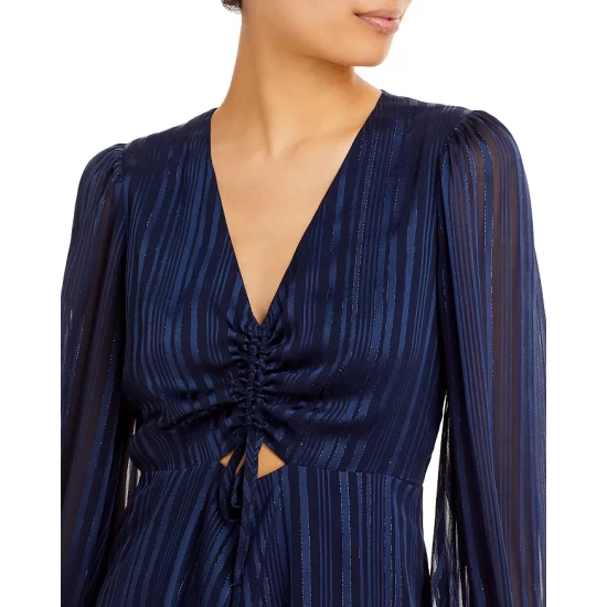 Top 10 🔔 AQUA Metallic Stripe Romper - 100% Exclusive Navy ⌛ - Image 6