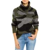 Hot Sale 🔔 AQUA Knit Turtleneck Sweater - 100% Exclusive Green Camo 🎉
