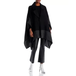 Budget 🛒 AQUA Striped Border Collared Wrap- 100% Exclusive Gray/red ⌛