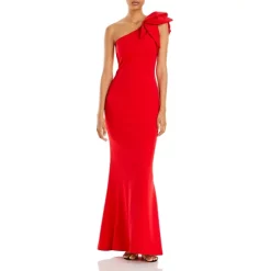 Best deal 💯 AQUA One-Shoulder Scuba Gown - 100% Exclusive Red 🔔