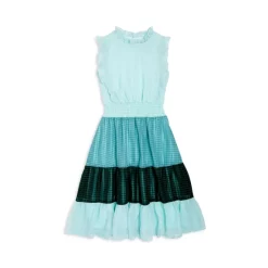 Best reviews of 🔥 AQUA 👧 Girls' Color Block Flutter Maxi 👗 Dress, Big Kid - 100% Exclusive Green ⭐