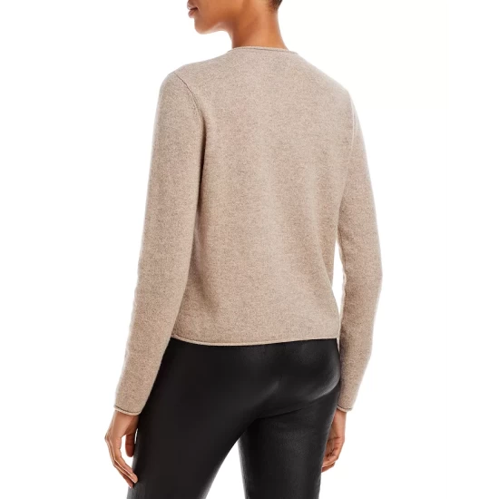 Promo 🥰 AQUA Rolled Edge Cashmere Sweater - 100% Exclusive ⌛ - Image 3