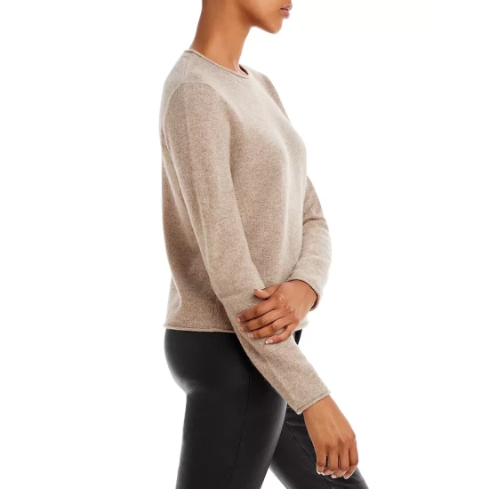 Promo 🥰 AQUA Rolled Edge Cashmere Sweater - 100% Exclusive ⌛ - Image 4