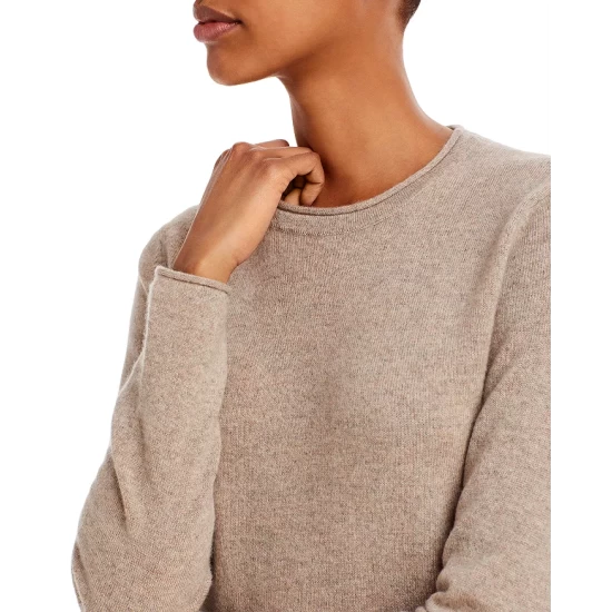 Promo 🥰 AQUA Rolled Edge Cashmere Sweater - 100% Exclusive ⌛ - Image 5