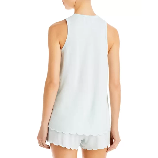 Budget 🔔 AQUA Scalloped Short Pajama Set - 100% Exclusive Light Blue 🥰 - Image 2