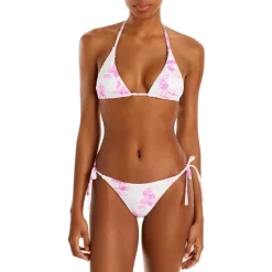 Outlet 👍 AQUA Printed Triangle 👙 Bikini Top & Tie Side Printed 👙 Bikini Bottom - 100% Exclusive 🥰