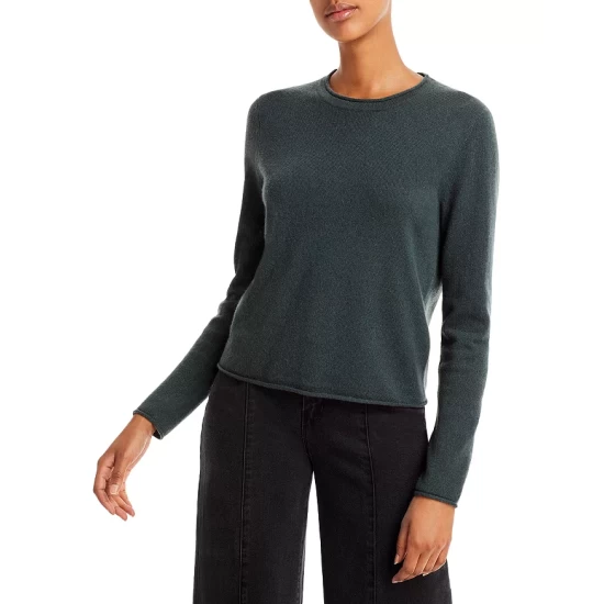 Promo 🥰 AQUA Rolled Edge Cashmere Sweater - 100% Exclusive ⌛ - Image 9