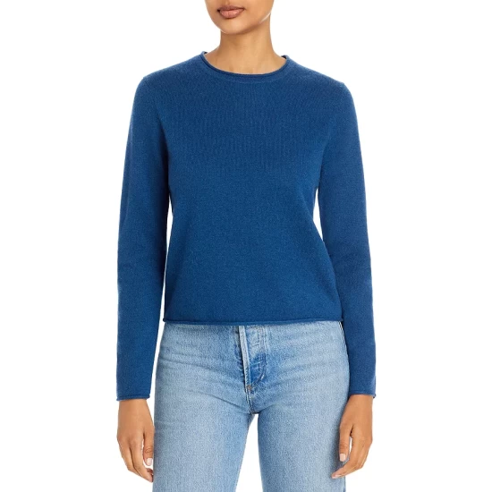 Promo 🥰 AQUA Rolled Edge Cashmere Sweater - 100% Exclusive ⌛ - Image 10