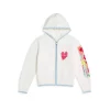 Hot Sale 🔔 AQUA 👧 Girls' Love Zip Sweater Hoodie, Big Kid - 100% Exclusive Cream ⭐