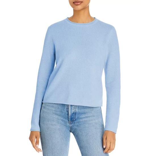 Promo 🥰 AQUA Rolled Edge Cashmere Sweater - 100% Exclusive ⌛ - Image 11