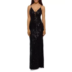 New 😉 AQUA Sequined Long Gown - 100% Exclusive Black ⭐