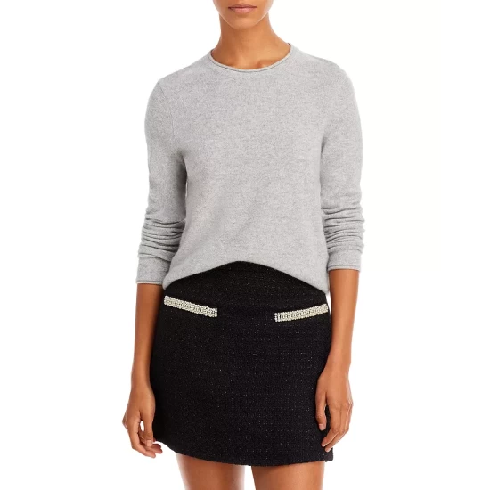 Promo 🥰 AQUA Rolled Edge Cashmere Sweater - 100% Exclusive ⌛ - Image 13