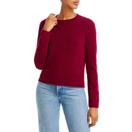 Promo 🥰 AQUA Rolled Edge Cashmere Sweater - 100% Exclusive ⌛ - Image 14