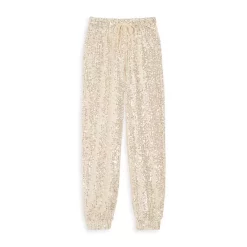 Promo 🛒 AQUA 👧 Girls' Sequin Jogger Pants - Big Kid Champagne 🎉