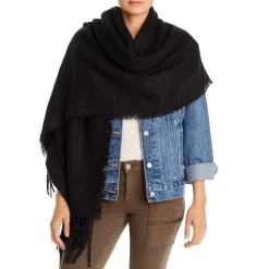 Cheapest ✨ AQUA Solid Boucle Wrap - 100% Exclusive Black 😀