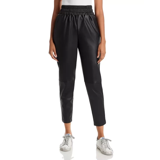 Top 10 π₯° AQUA Faux Leather Jogging Pants - 100% Exclusive Black π