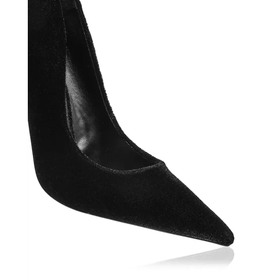 Top 10 ๐ AQUA ๐ฉ Women's Britv Pointed Toe High Heel Pumps - 100% Exclusive Black Velvet ๐ - Image 5