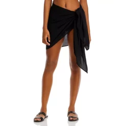 Brand new 🔔 AQUA Short Sarong Swim Cover-Up Black 🌟