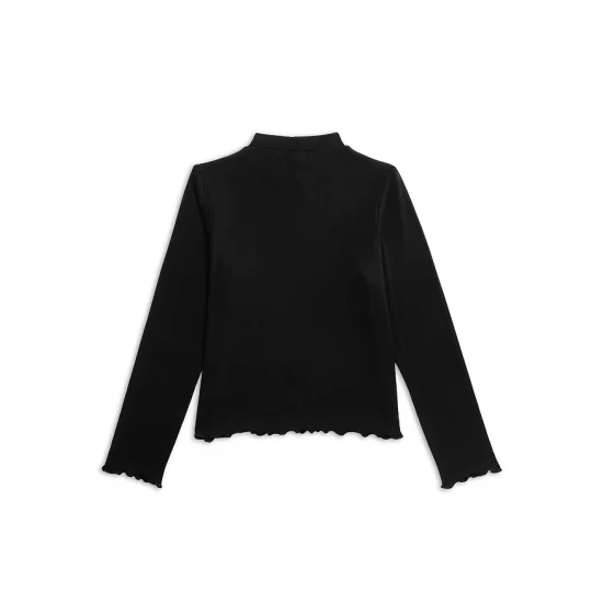 Flash Sale ⌛ AQUA 👧 Girls' Ribbed Mock Neck Top, Big Kid - 100% Exclusive White 🎁 - Image 2