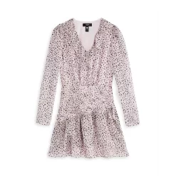 Best Pirce 🔥 AQUA 👧 Girls' Asymmetrical Ruffle 👗 Dress, Big Kid - 100% Exclusive Pink/black ❤️