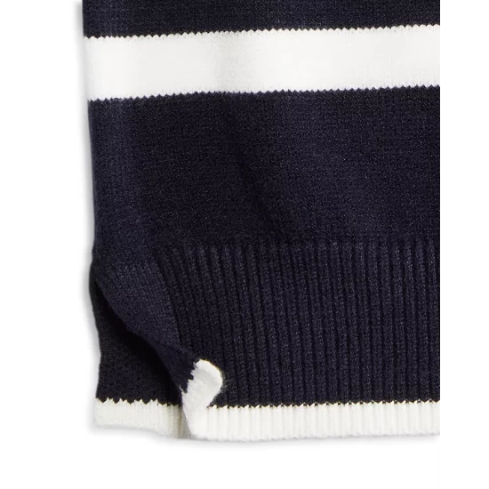 Flash Sale ๐งจ AQUA ๐ง Girls' Basic With A Twist Striped Sweater, Big Kid - 100% Exclusive Navy/white ๐ - Image 3