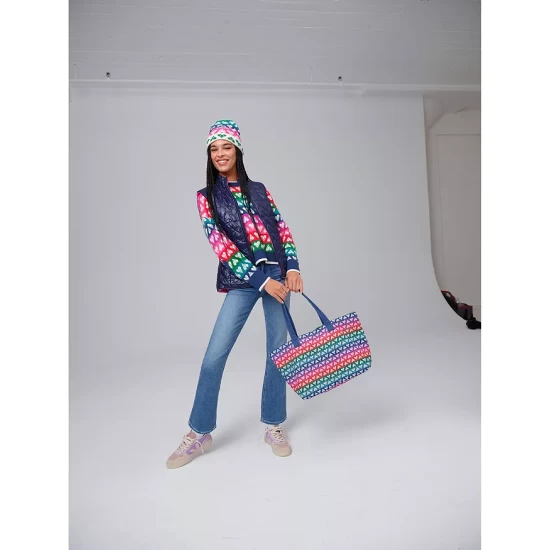 Best Pirce โ๏ธ AQUA Multicolor Heart Beanie - 100% Exclusive โญ - Image 2