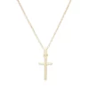Deals 😍 AQUA Cross Pendant Necklace, 15.5"-17.5" - 100% Exclusive Gold 💯