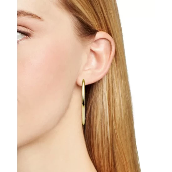 Outlet ๐ AQUA Hoop Earrings In 18K Gold-Plated Sterling Silver Or Sterling Silver - 100% Exclusive ๐ - Image 2