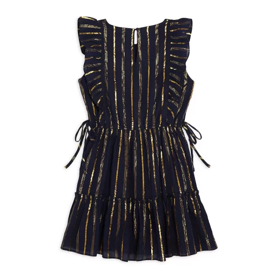 Top 10 π€© AQUA π§ Girls' Lurex Stripe π Dress - Big Kid Navy π₯° - Image 2
