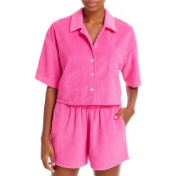 Brand new 🎉 AQUA Cropped Terrycloth 👚 Shirt & Smocked Shorts - 100% Exclusive White ⌛