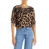 Budget 🔥 AQUA Mixed Animal Print Sweater - 100% Exclusive Brown 🛒