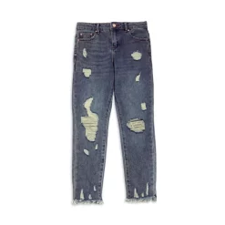 Hot Sale 😀 AQUA 👧 Girls' Weekender Straight Fit 👖 Jeans, Big Kid - 100% Exclusive Dark Wash 🥰